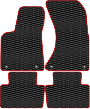 Коврики ЭВА "Ромб" для Porsche Macan (suv / 95B) 2013 - Н.В., черные, 4шт.