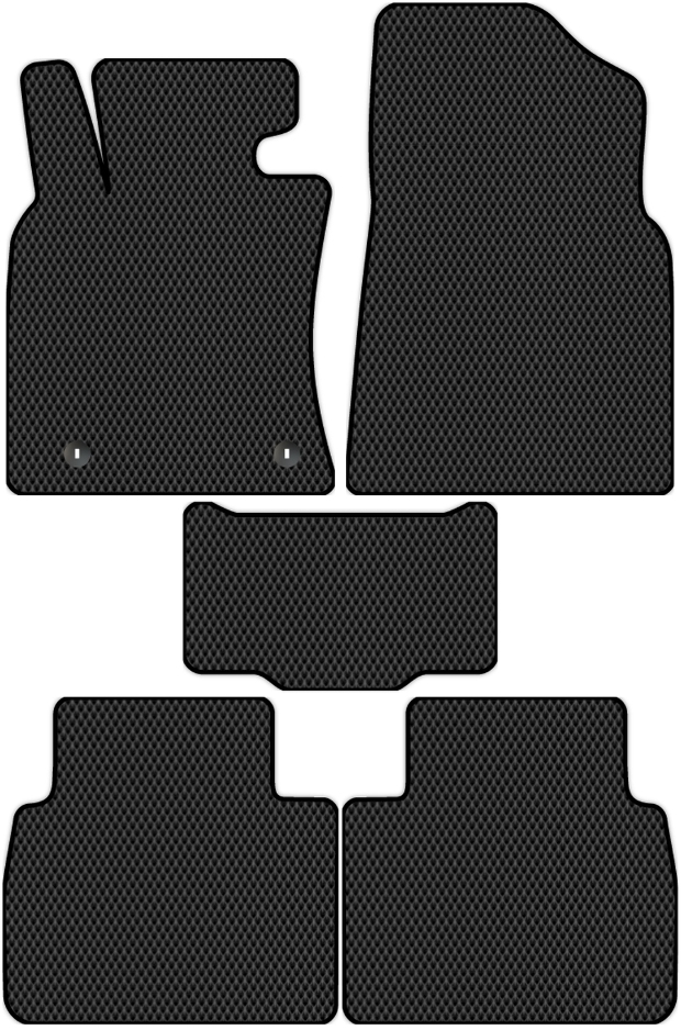 Коврики ЭВА "EVA сота" для Toyota Camry (седан / XV70) 2017 - Н.В., черные, 5шт.