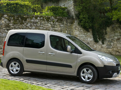 Коврики текстильные "Стандарт" для Peugeot Partner Tepee (минивэн) 2008 - 2012, черные, 3шт.