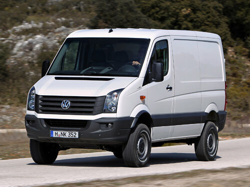 Коврики ЭВА "EVA ромб" для Volkswagen Crafter (грузовик) 2011 - 2016, черные, 2шт.