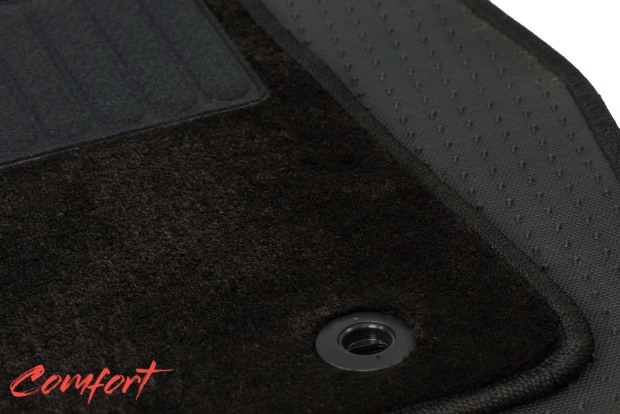 Коврики текстильные "Комфорт" для Audi RS6 IV (универсал / 4G5/C7) 2012 - 2014, черные, 4шт.