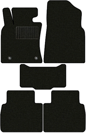 Коврики текстильные "Классик" для Toyota Camry IX (седан / XV70) 2017 - Н.В., черные, 5шт.