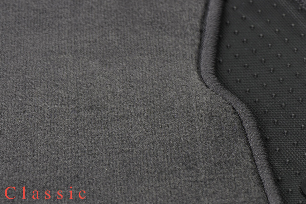Коврики текстильные "Классик" для Лада Ларгус I (Универсал 7 мест / R90) 2012 - 2021, темно-серые, 5шт.