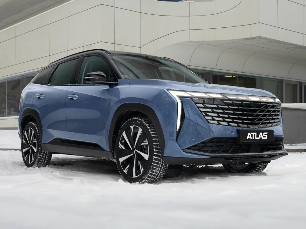 Коврики текстильные "Классик" для Geely Atlas II (suv / 2.0L FX11 (2WD)) 2023 - Н.В., темно-серые, 3шт.