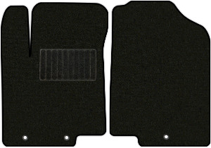 Коврики текстильные "Классик" для Hyundai Solaris I (хэтчбек 5 дв / RB) 2010 - 2014, черные, 2шт.