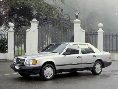 Коврики ЭВА "EVA сота" для Mercedes-Benz E-Class (седан / W124) 1984 - 1995, серые, 4шт.