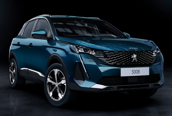 Коврики текстильные "Премиум+" для Peugeot 3008 II (suv) 2016 - Н.В., черные, 5шт.