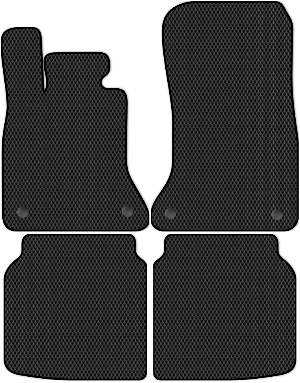 Коврики ЭВА "Ромб" для BMW 7-Series V (седан / F02 Long) 2012 - 2015, черные, 4шт.