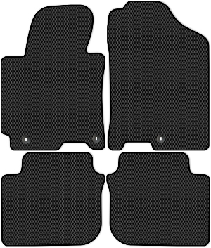 Коврики ЭВА "Ромб" для Hyundai Elantra V (седан / MD) 2010 - 2013, черные, 4шт.